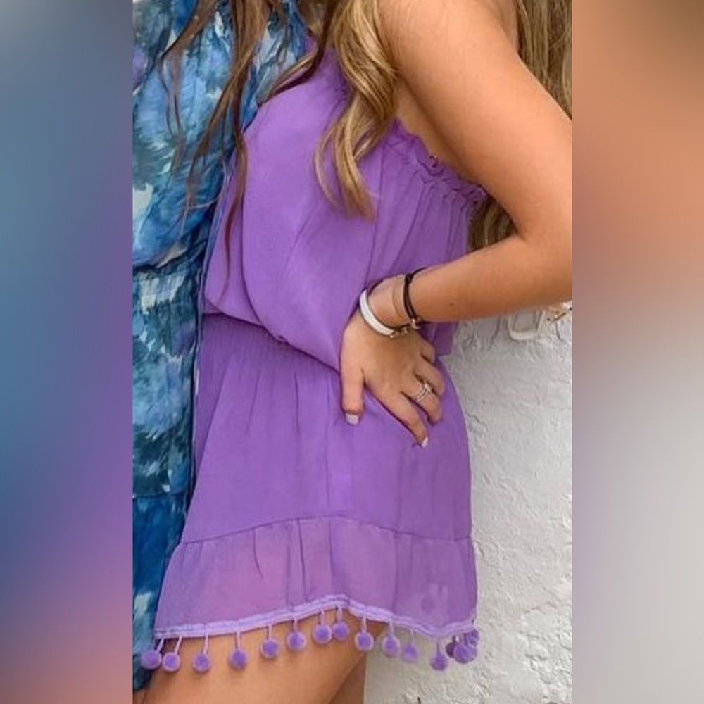 Ramy Brook Marcie Coverup (purple/small) - Picture 5 of 5